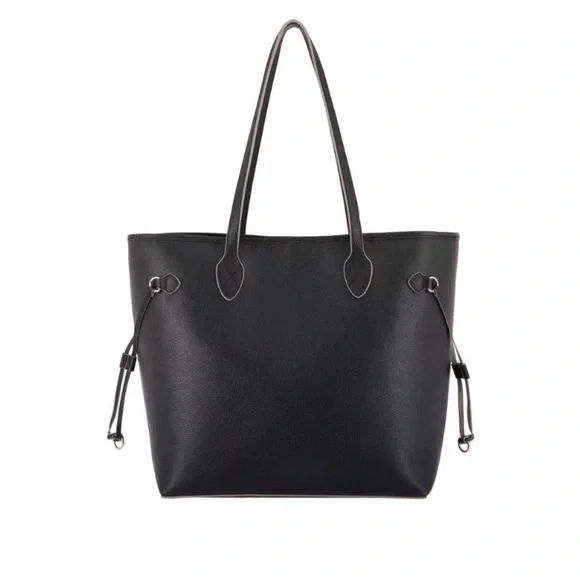Lodis Bliss Leather Tote with Wristlet, Black - Picture 2 of 7
